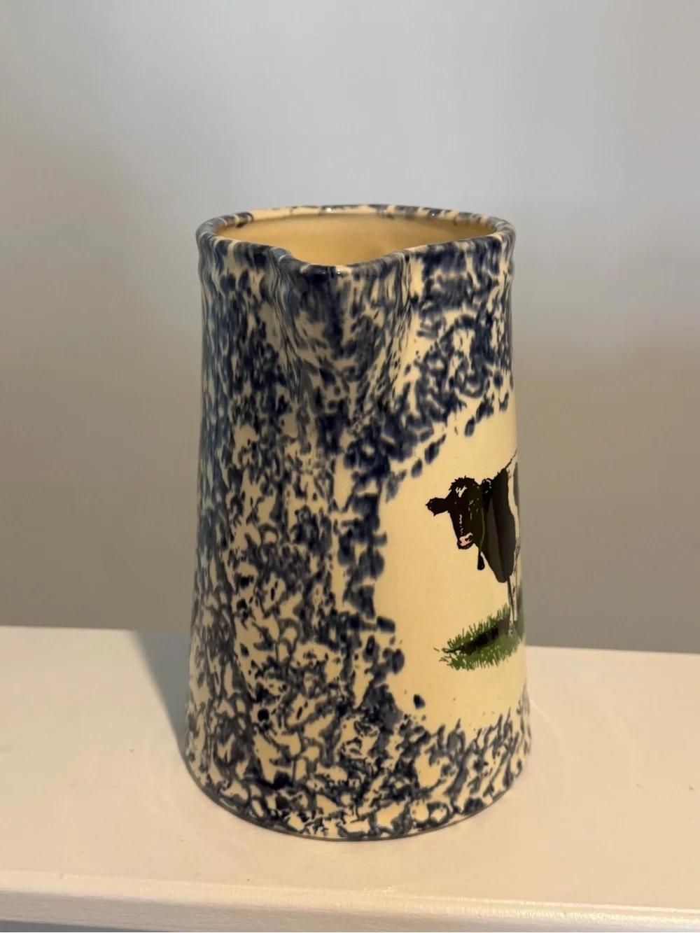 Country Cow Spongewear Ceramic Pitcher